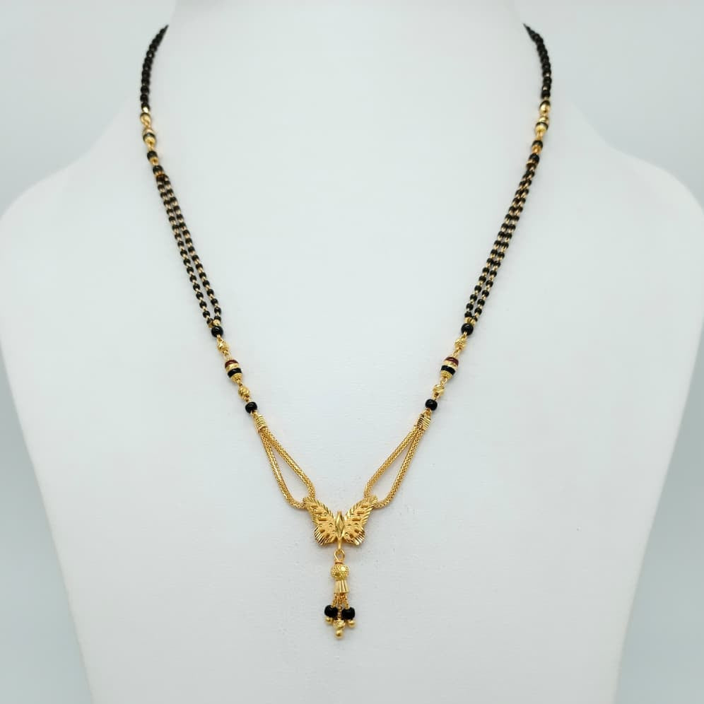 Butterfly pendant Short Mangalsutra