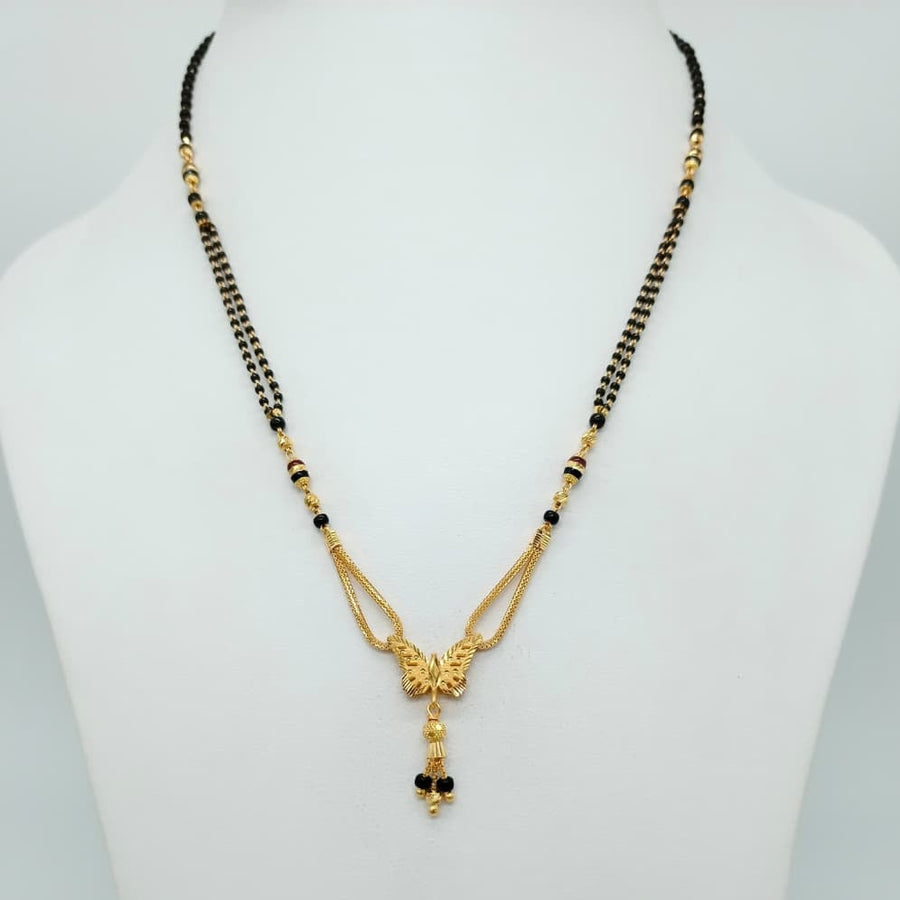 Butterfly pendant Short Mangalsutra