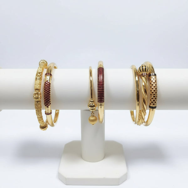 25gms fancy Half round Bangles