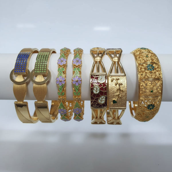 32gms fancy Half round Bangles