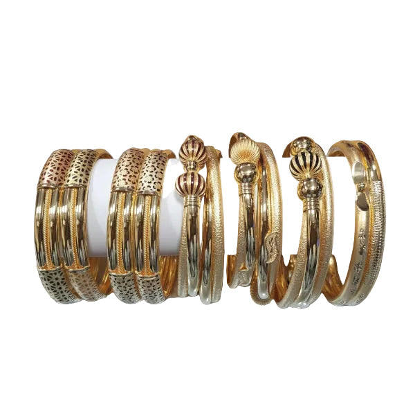 32gms fancy Half round Bangles