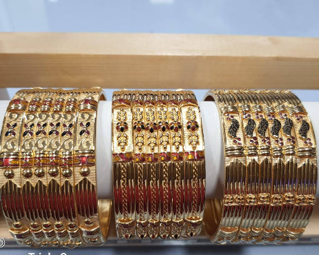70gms fancy Half round Bangles