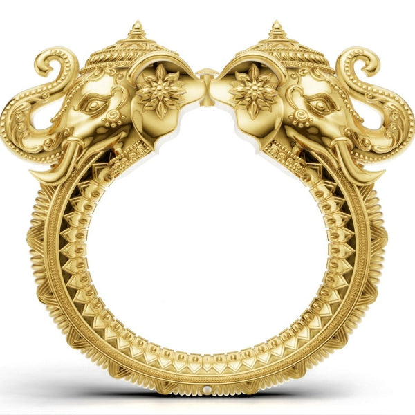 Elephant design Electroforming kada