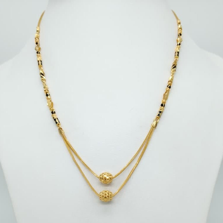 Double chain Short Mangalsutra