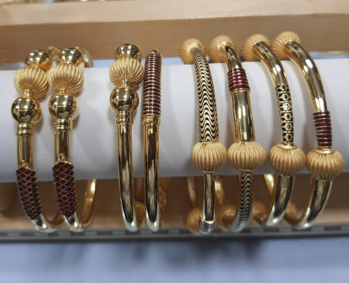 30gms fancy Half round Bangles