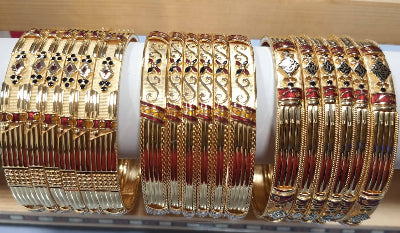 60gms fancy Half round Bangles