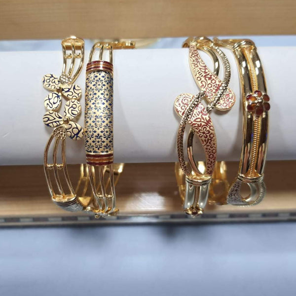 27gms fancy Half round Bangles