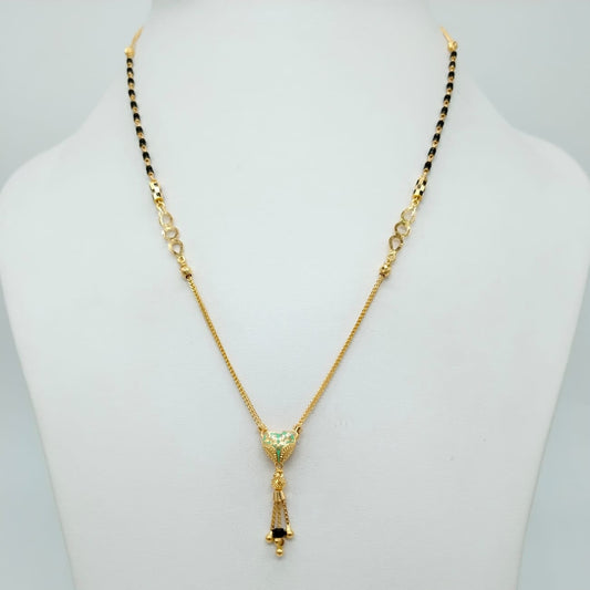 Heart pendant Short Mangalsutra