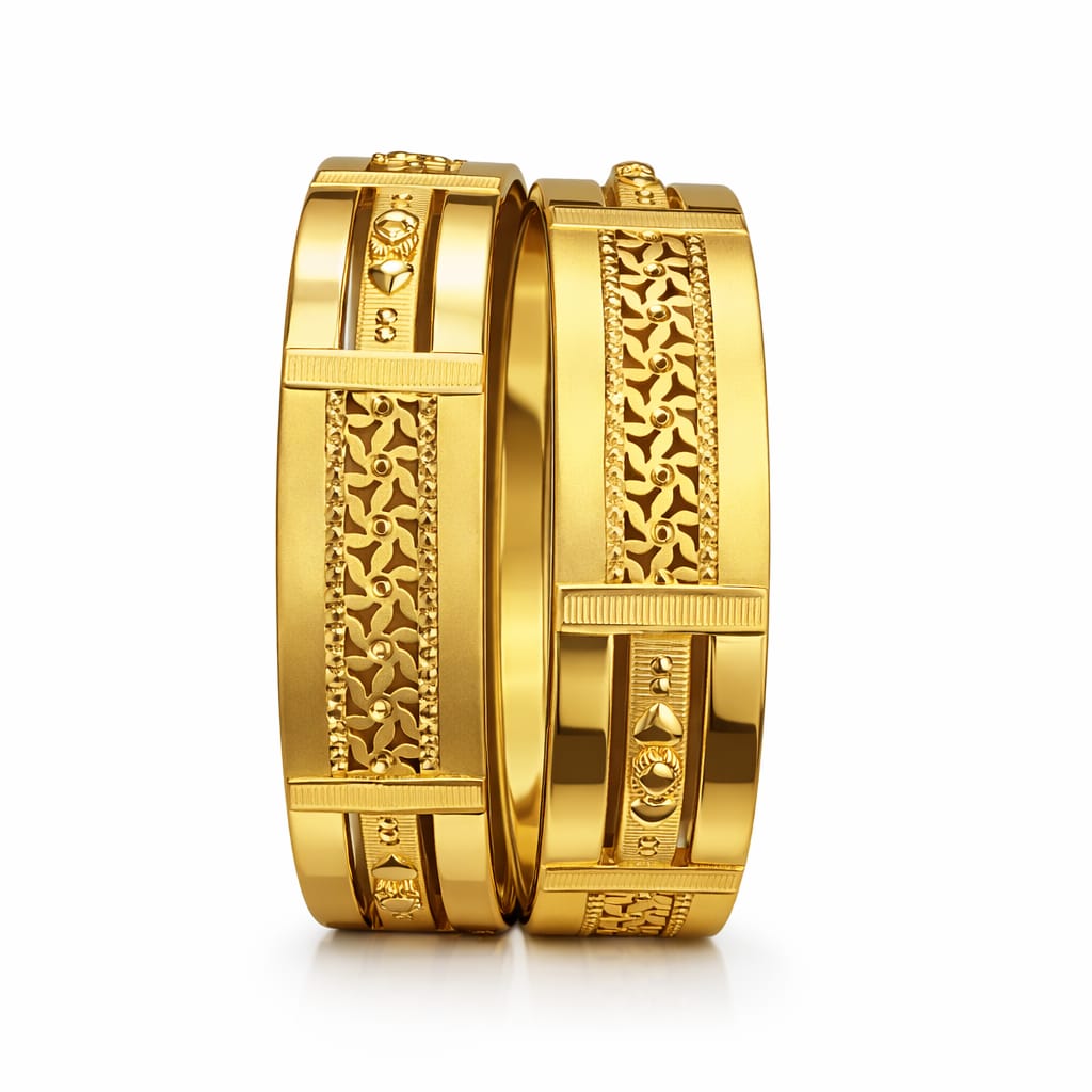 35gms Half round Bangles