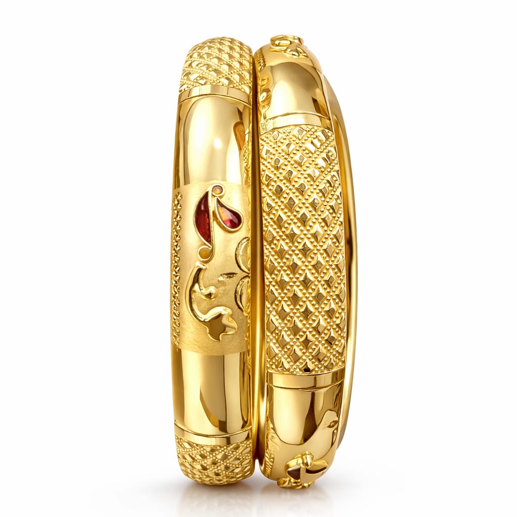 30gms Half round Bangles