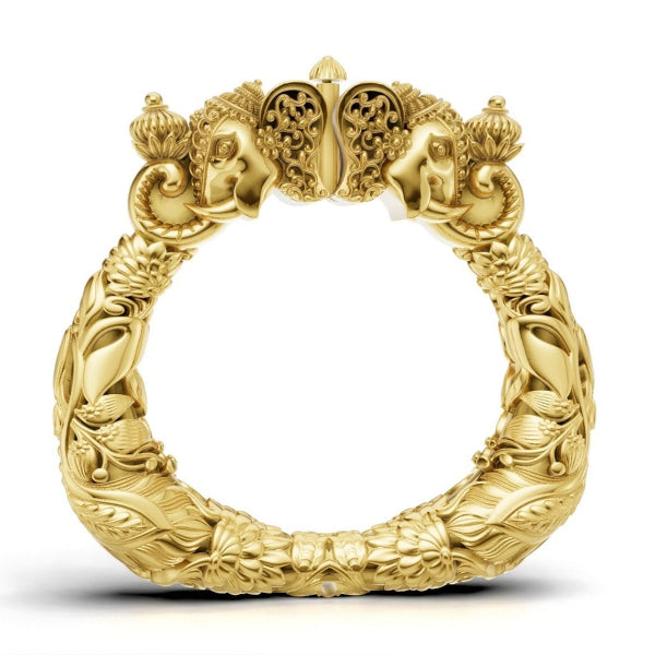 Elephant design Electroforming kada
