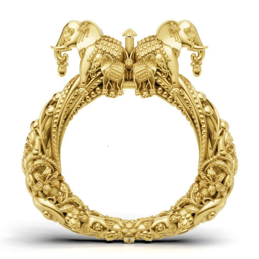 Elephant design Electroforming kada