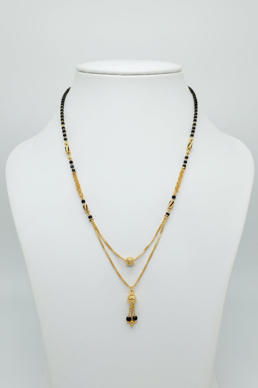 Double chain Short Mangalsutra