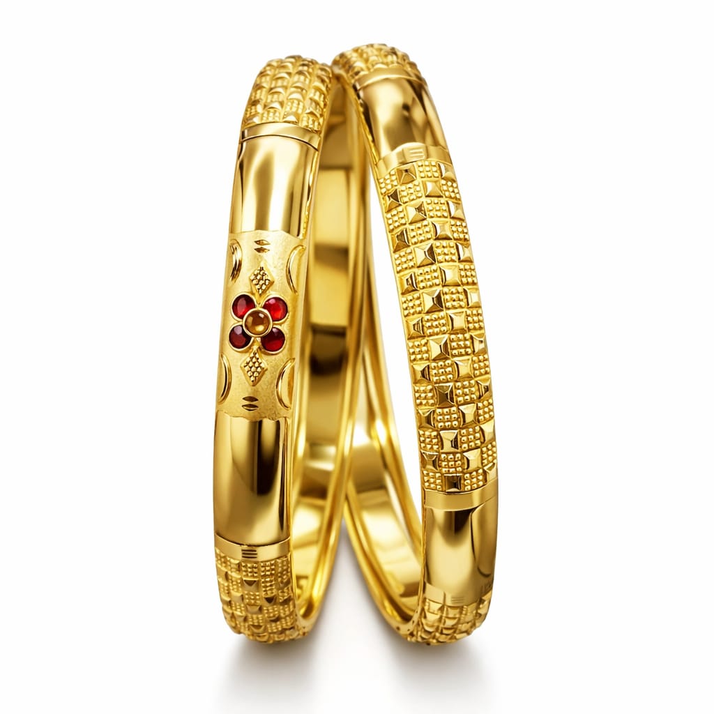 30gms Half round Bangles