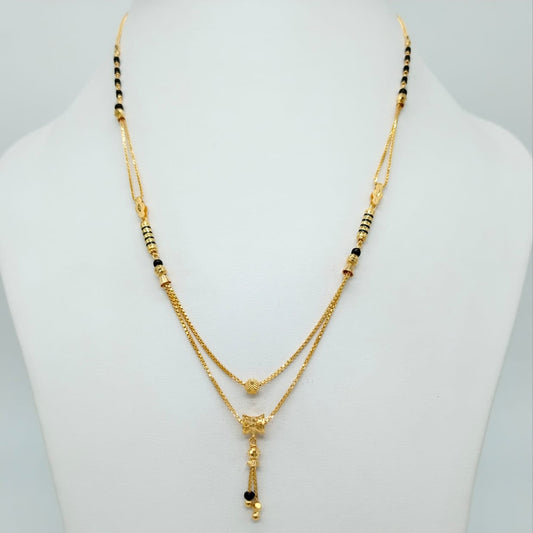 Double chain Short Mangalsutra