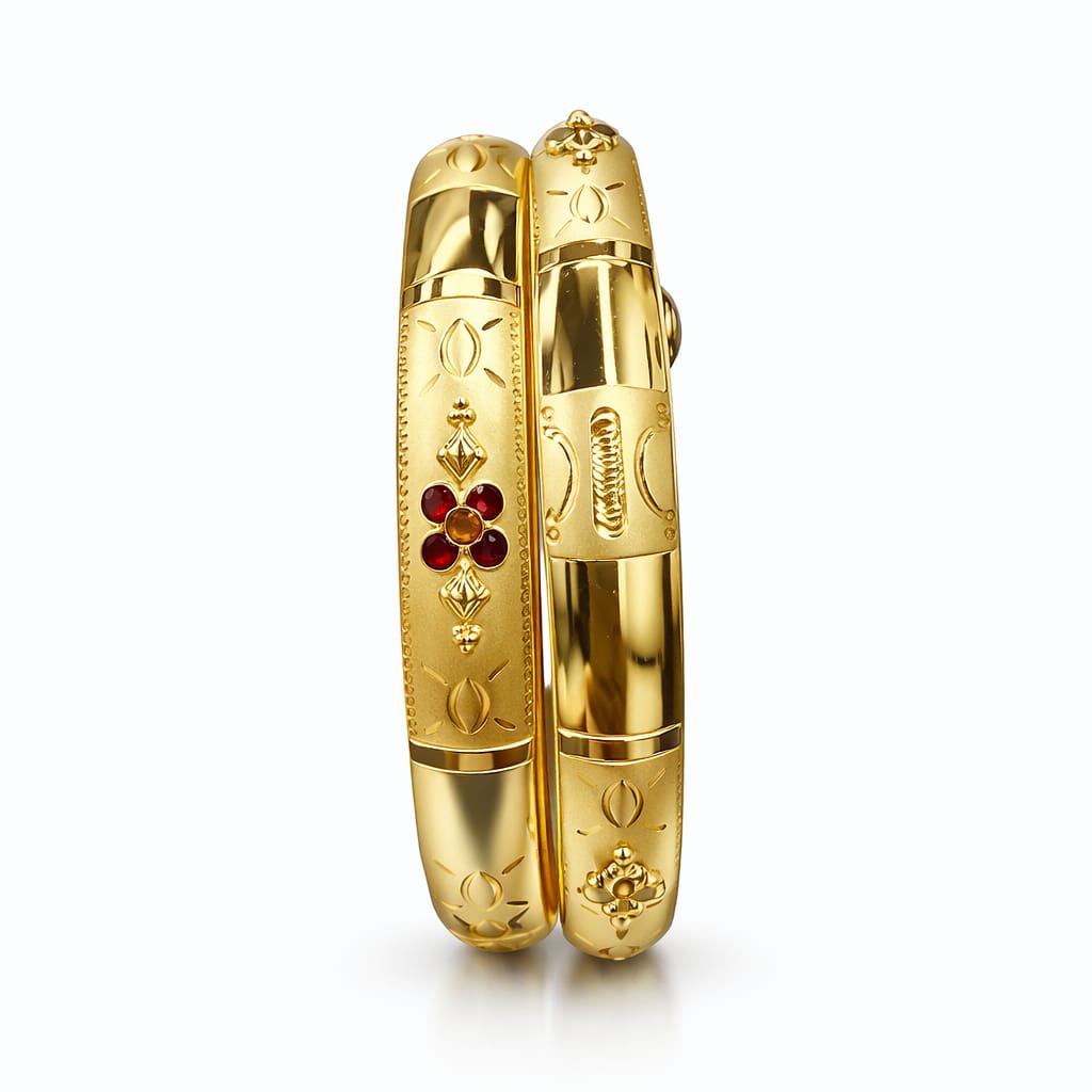 30gms Half round Bangles
