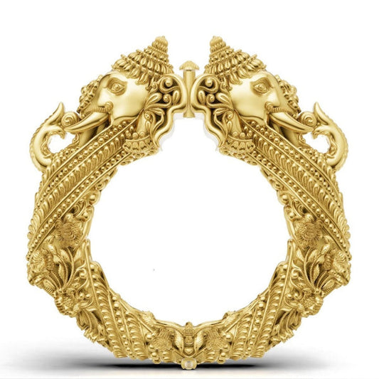 Elephant design Electroforming kada