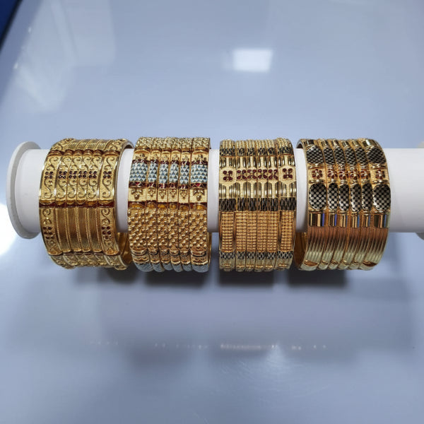 60gms fancy Half round Bangles