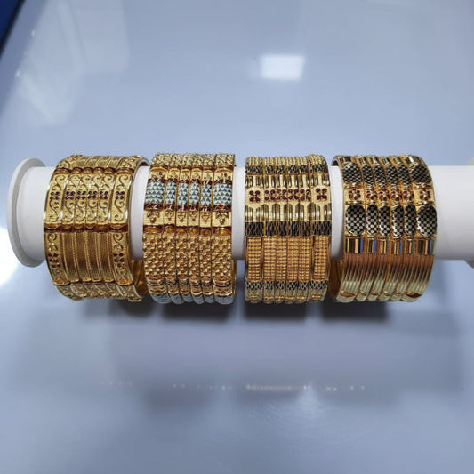 60gms fancy Half round Bangles