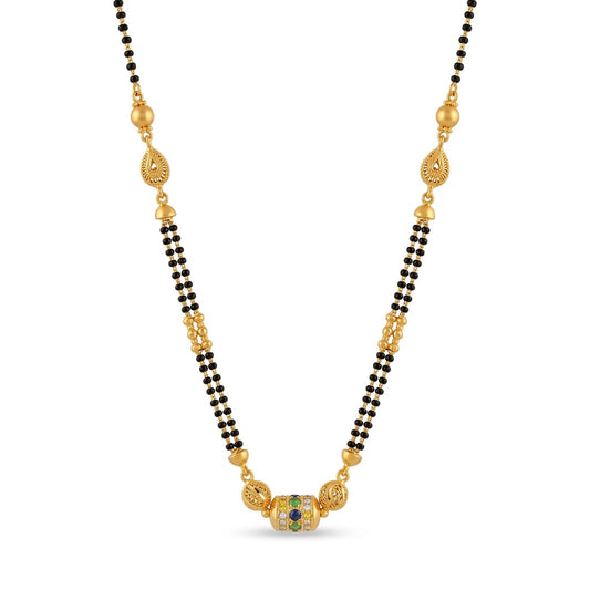 10gms Short Mangalsutra with ball pendant