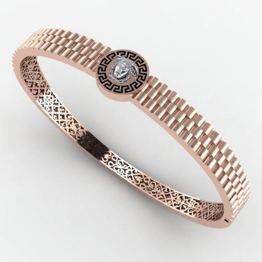 Lion design Rose gold kada