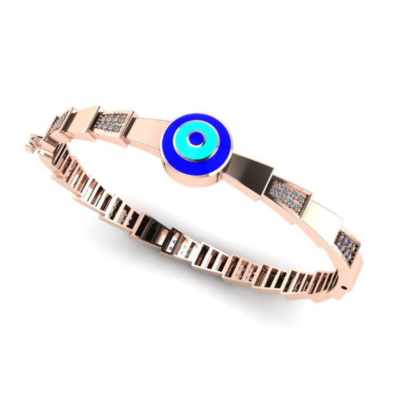 Evil eye Rose gold kada