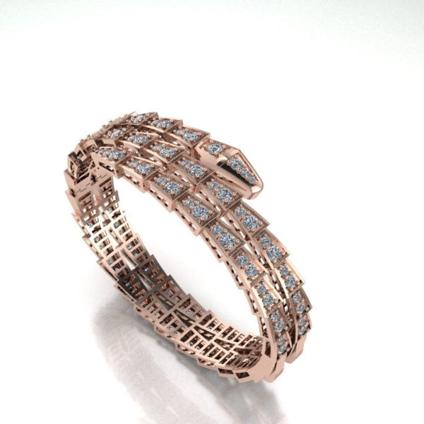 snake design Rose gold kada