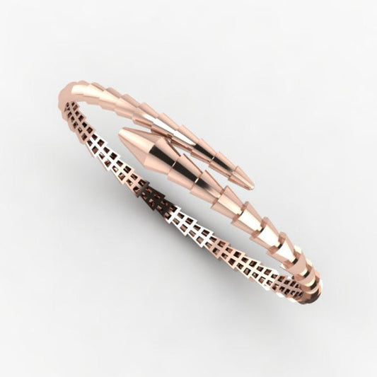 Snake design Rose gold kada