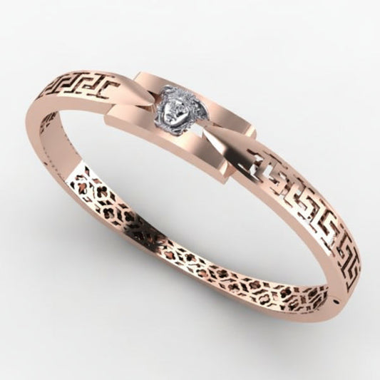 King face Rose gold kada
