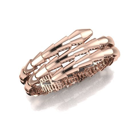 Snake design Rose gold kada