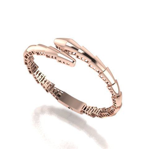 snake design Rose gold kada