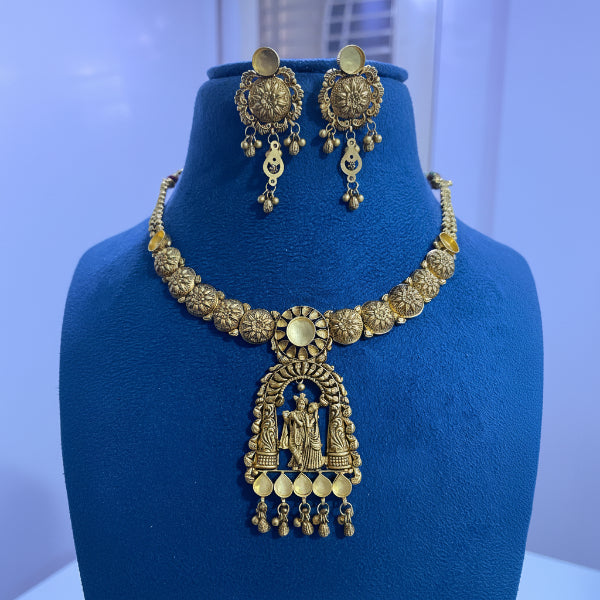 30gms radha krishna Antique Design short haar