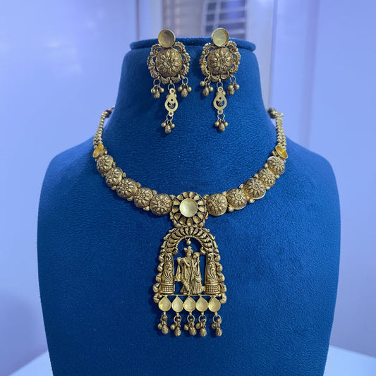 30gms radha krishna Antique Design short haar