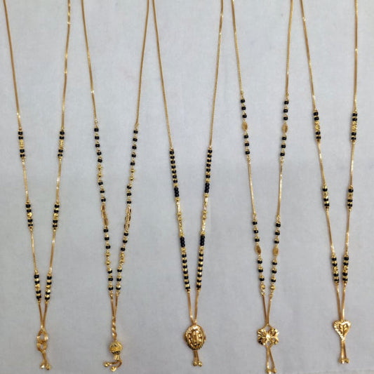 Short Mangalsutra with short pendant