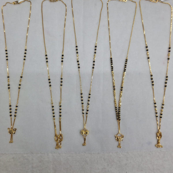 Short Mangalsutra with butterfly pendant