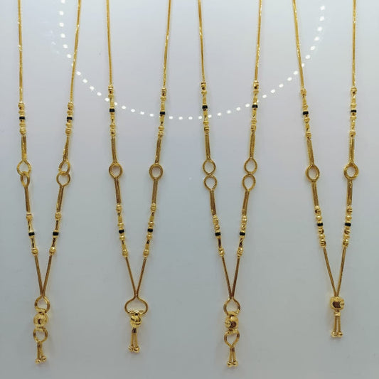 Short Mangalsutra with ring pendant