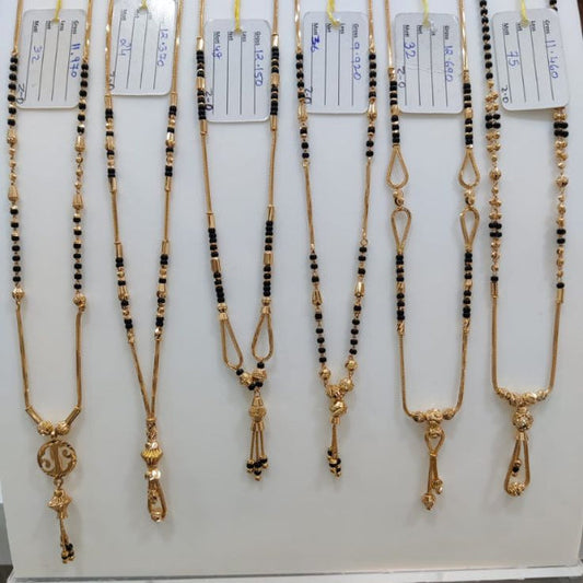 Short Mangalsutra with long pendant