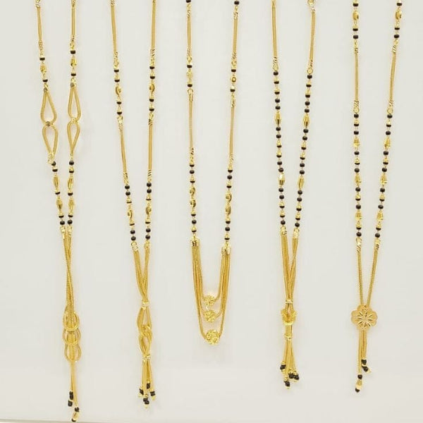 Short Mangalsutra with long pendant
