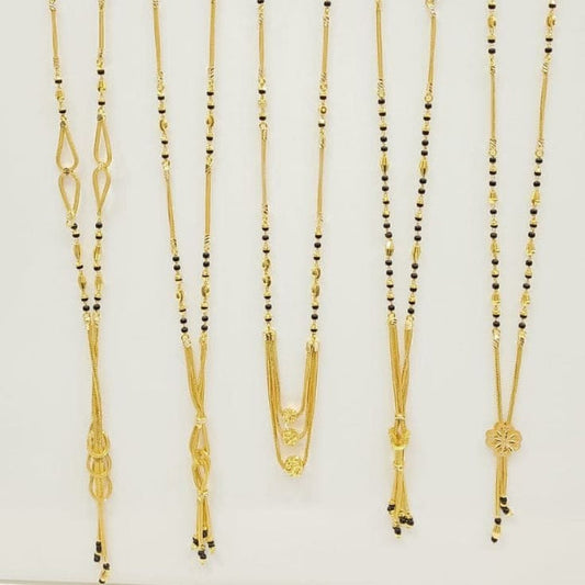 Short Mangalsutra with long pendant
