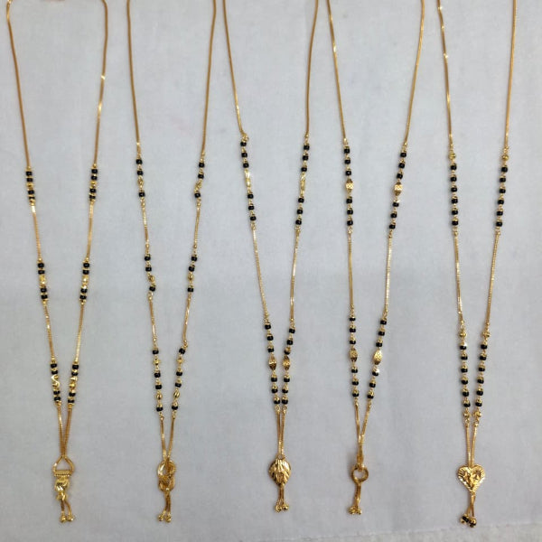 Short Mangalsutra with heart shape pendant