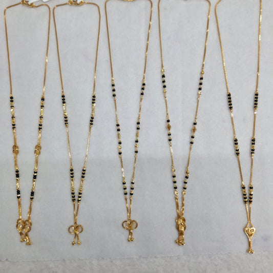 Short Mangalsutra with heart shape pendant