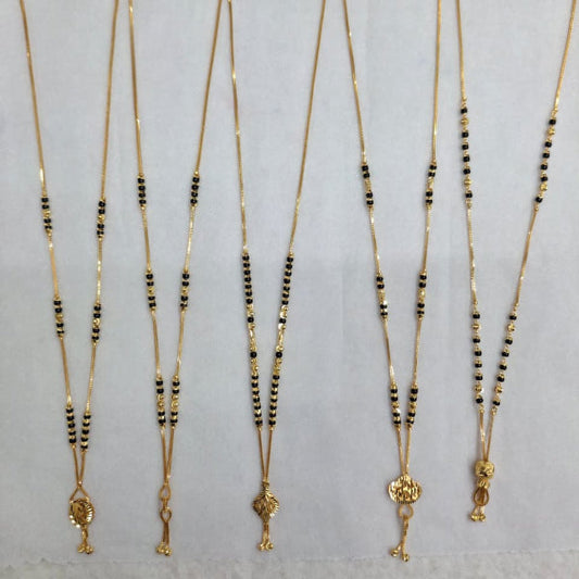 Short Mangalsutra with long pendant