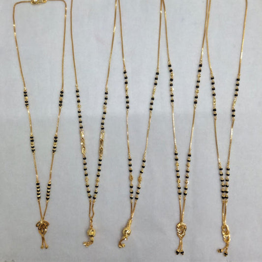 Short Mangalsutra with long pendant