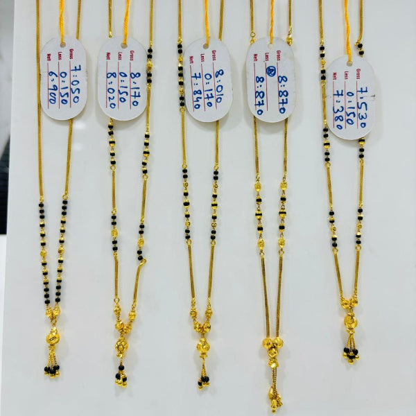 Short Mangalsutra with long pendant
