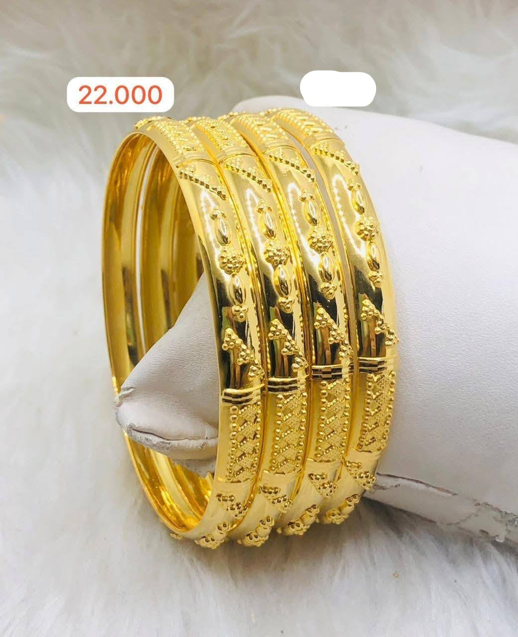 22gms Half round Bangles