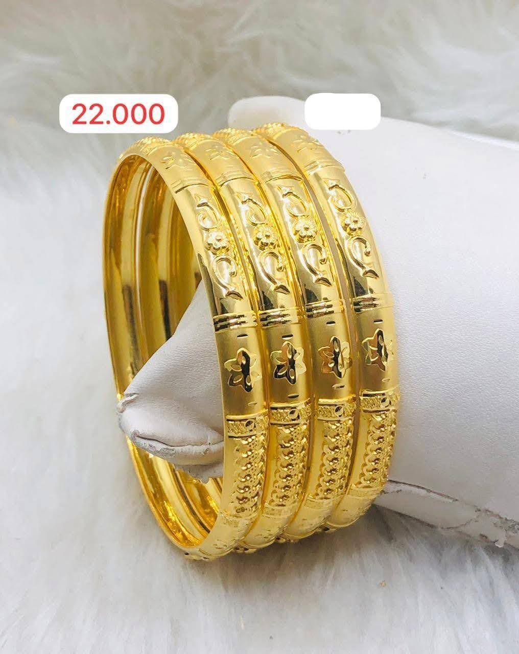 22gms Half round Bangles