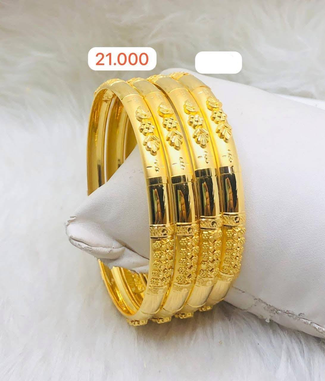 21gms Half round Bangles